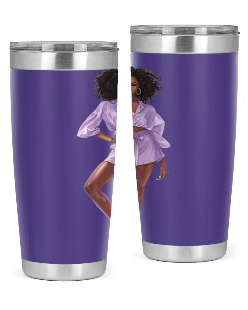 fashion girl in lavender 69#- fashion- Cotton Tank