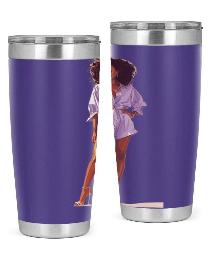 fashion girl in lavender 70#- fashion- Cotton Tank