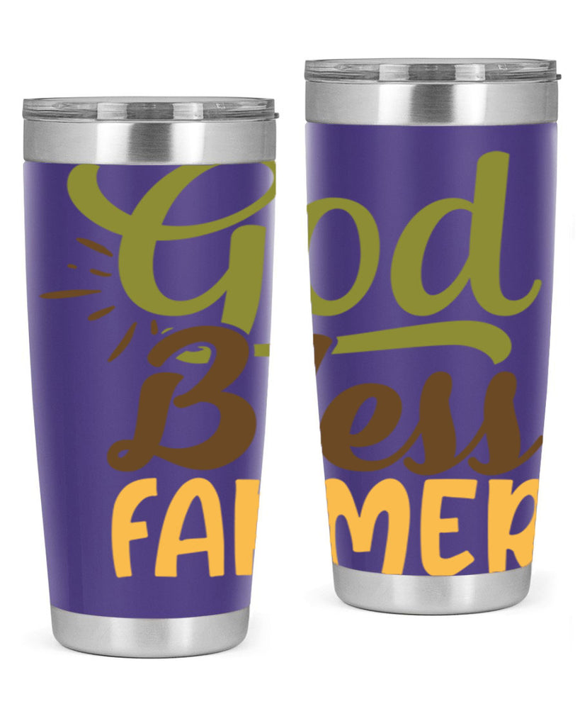 god bless farmer 10#- farming and gardening- Tumbler