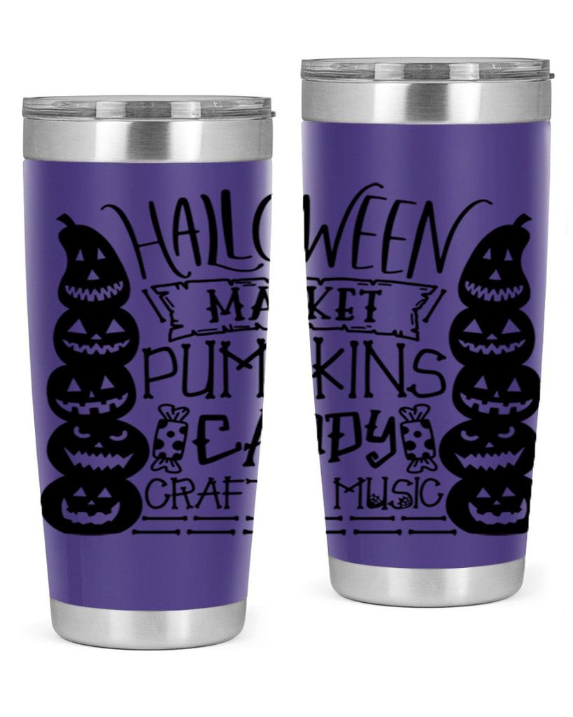 halloween market pumpkins candy 73#- halloween- Tumbler