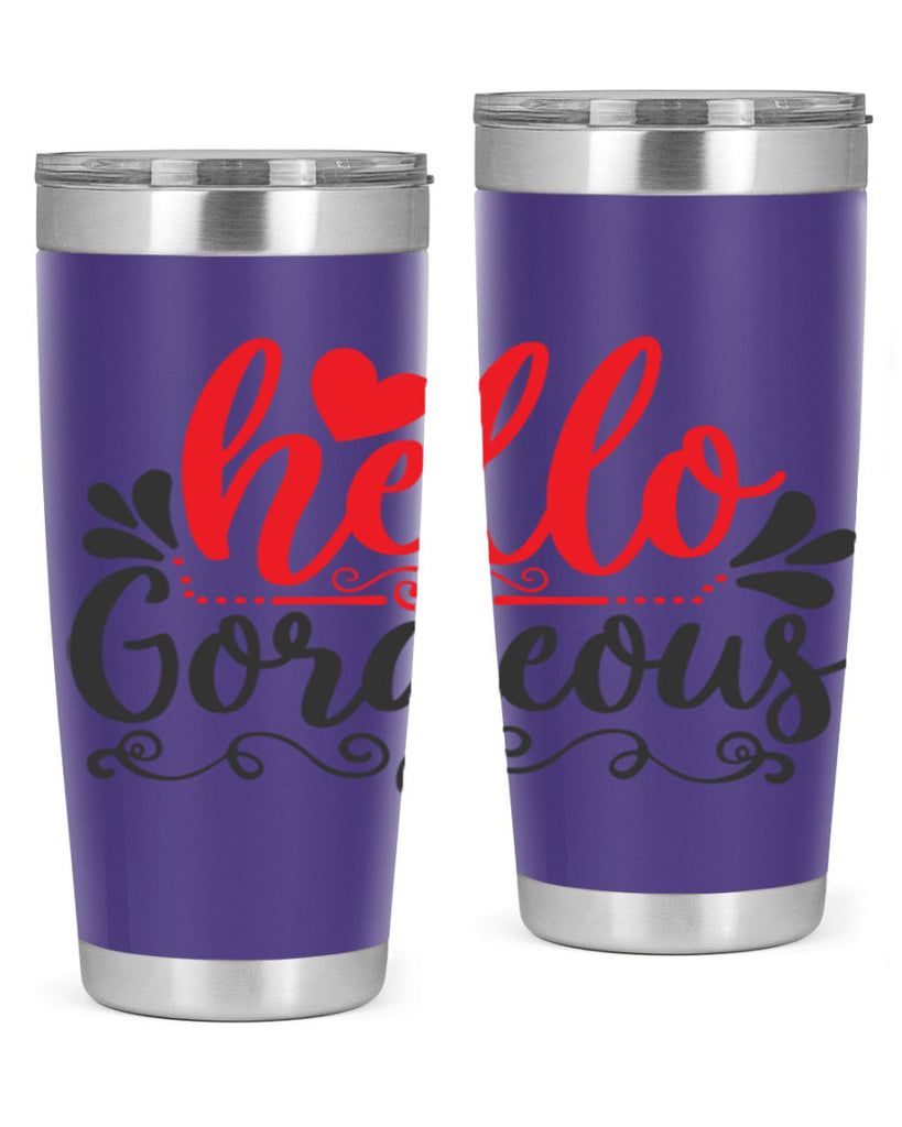 hello gorgeous Style 155#- make up- Tumbler