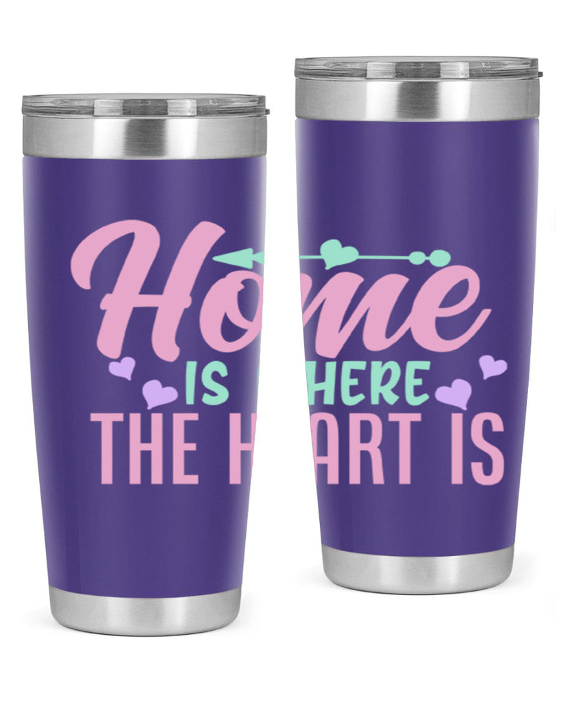 home is where the heart is 39#- home- Tumbler