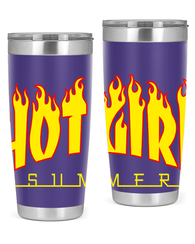 hot girl  summer fire 123#- black words phrases- Cotton Tank