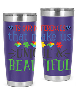 its our differences that make us unique beautiful Style 27#- autism- Tumbler