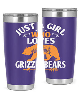 just a girl who loves Grizzly Bears 20#- Bears- Tumbler