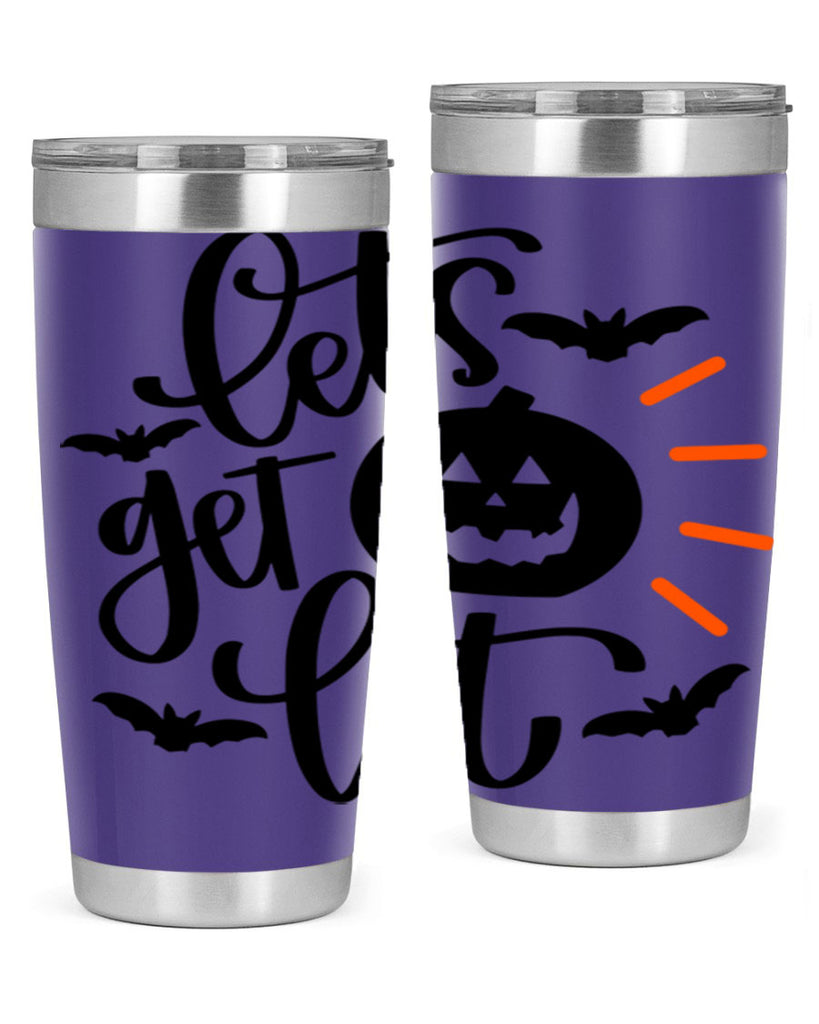 lets get lit 48#- halloween- Tumbler