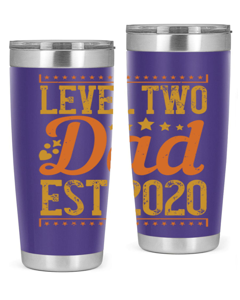 level dad est 189#- fathers day- Tumbler