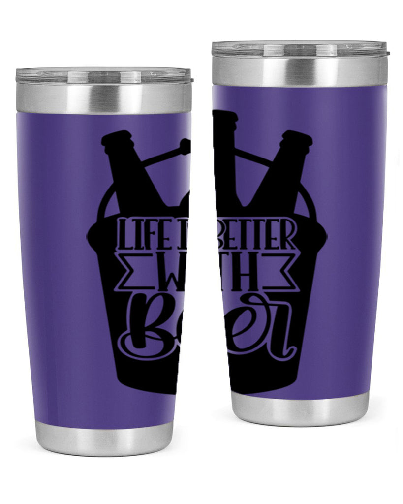 life is better with beer 27#- beer- Tumbler