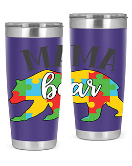 mama bear Style 32#- autism- Tumbler