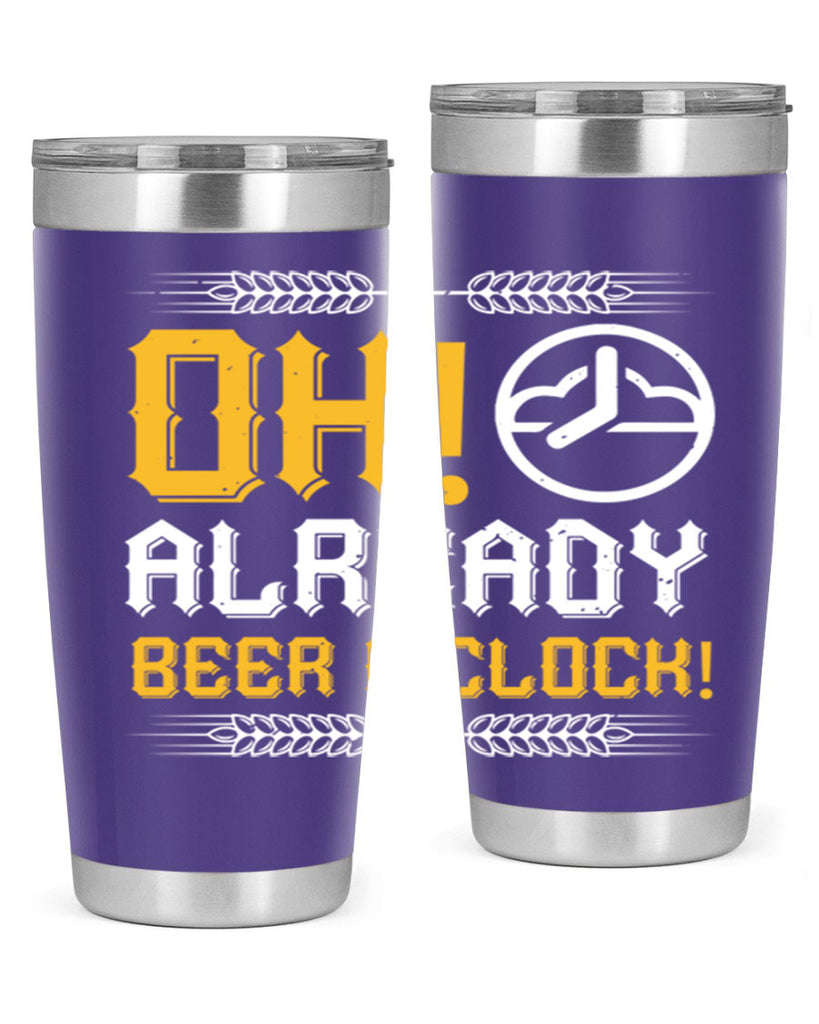 oh already beer oclock 54#- beer- Tumbler