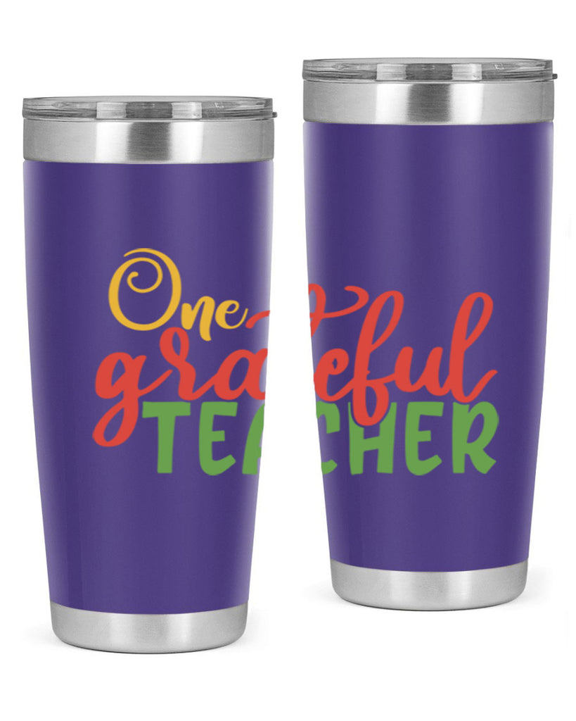 one grateful teacher Style 168#- teacher- tumbler