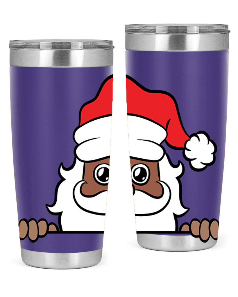 peekaboo black santa 19#- black men - boys- tumbler