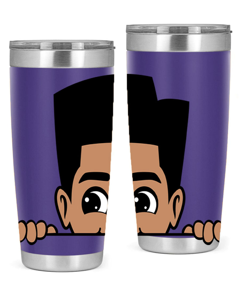 peekaboo boy 18#- black men - boys- tumbler