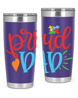 proud dad Style 36#- autism- Tumbler