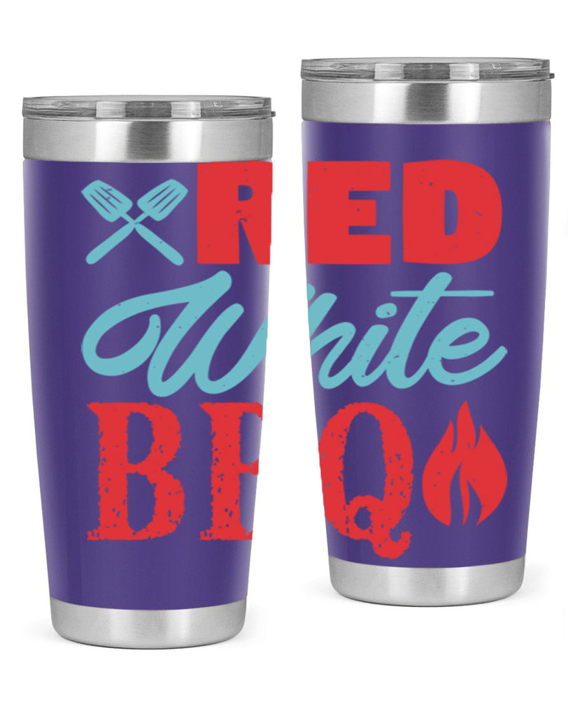 red white bbq 15#- bbq- Tumbler
