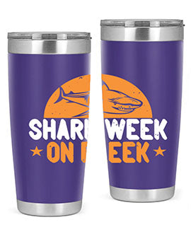 shark week on fleek Style 42#- shark  fish- Tumbler