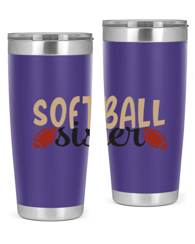 softball sister 2272#- softball- Tumbler