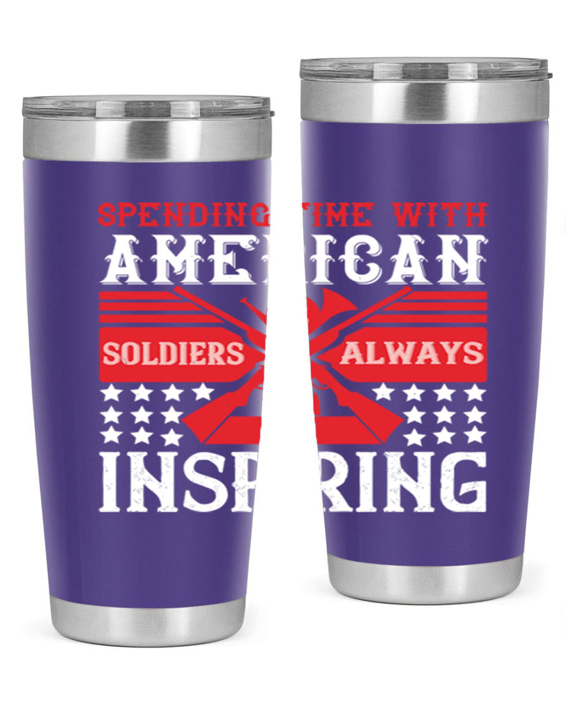 spending time with america’s soldiers is always inspiring 30#- Veterns Day- Tumbler