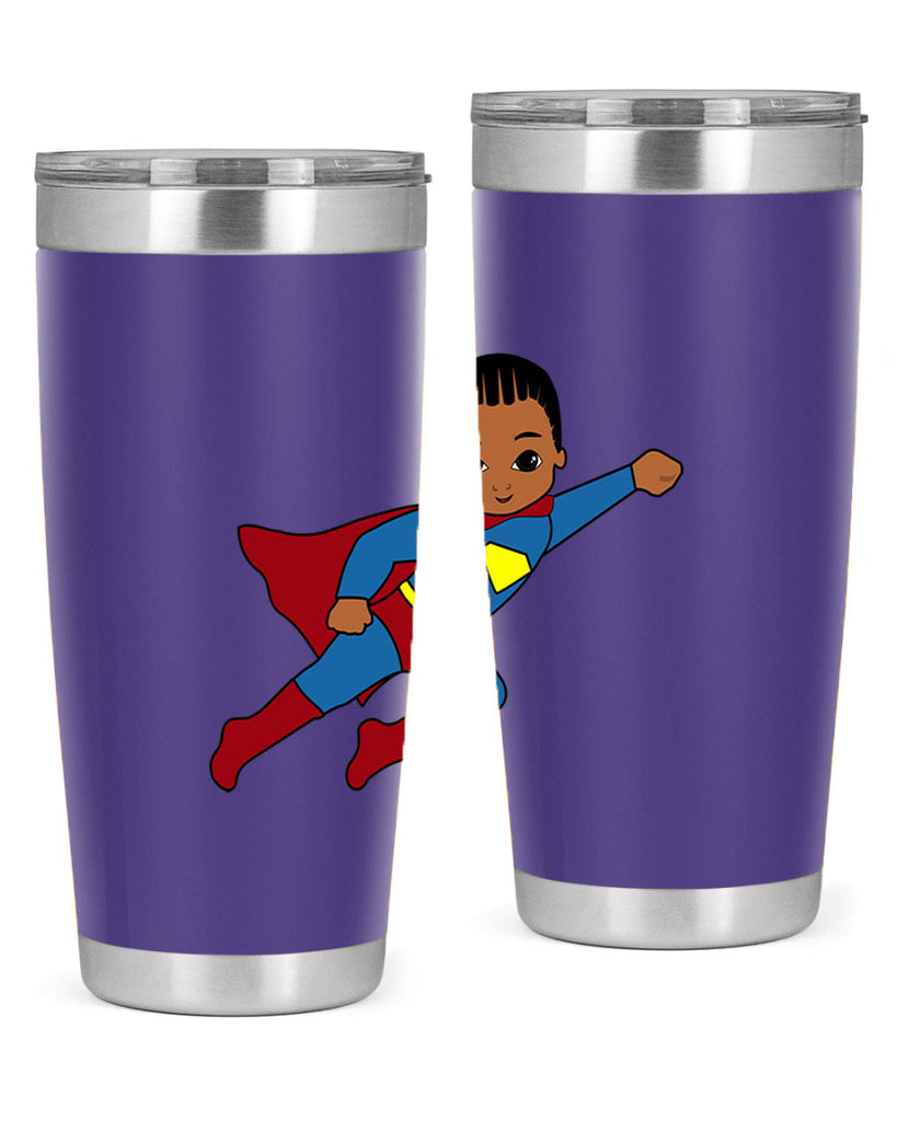 super kid 1#- black men - boys- tumbler