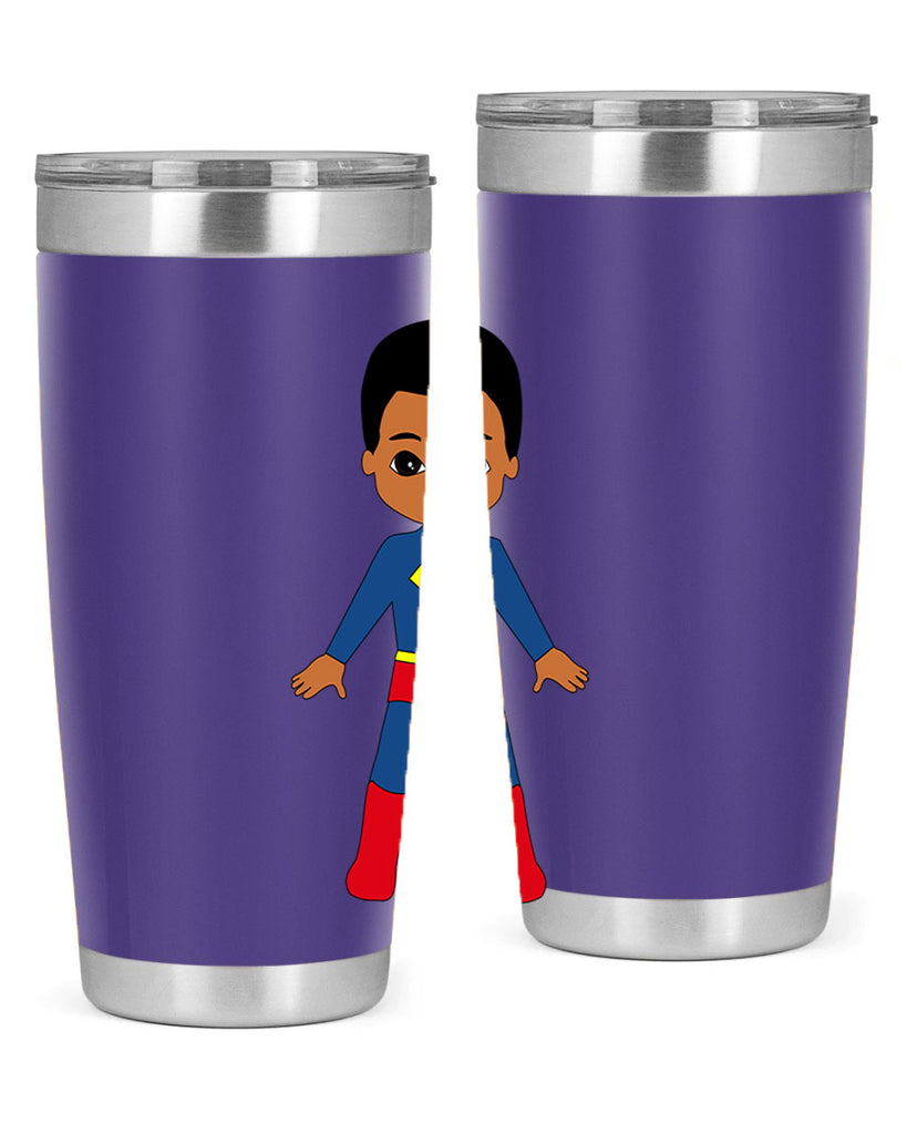 super kid 2#- black men - boys- tumbler