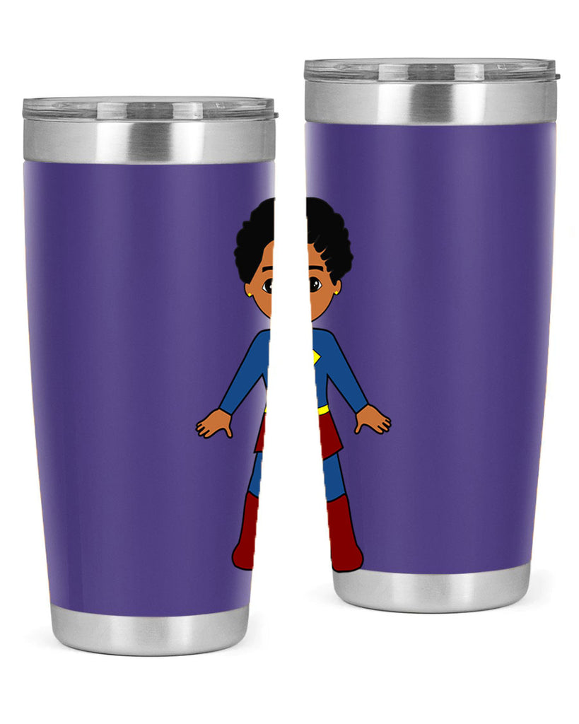super kid 3#- black men - boys- tumbler