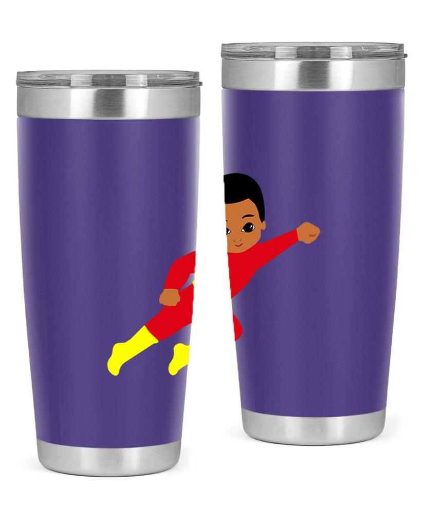 super kid 4#- black men - boys- tumbler