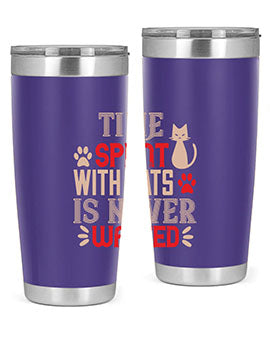 time spend with cat is never wasted Style 121#- cat- Tumbler