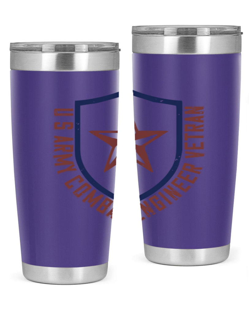 u s army conbat engineer vetran Style 32#- engineer- tumbler
