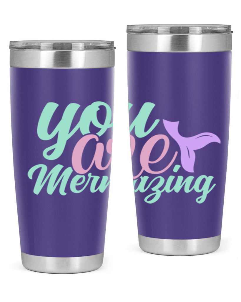 you are mermazing 9#- mermaid- Tumbler