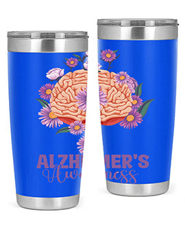 AlzheimerS Awareness Brain 12#- alzheimers- Tumbler