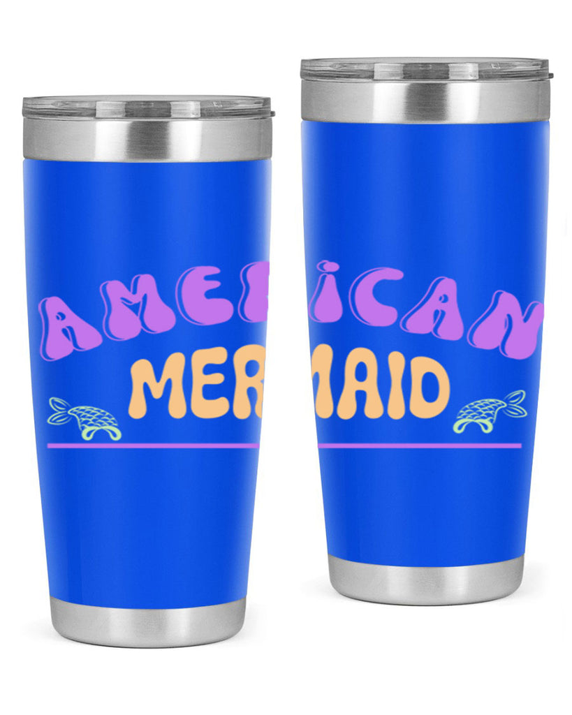 American Mermaid 16#- mermaid- Tumbler