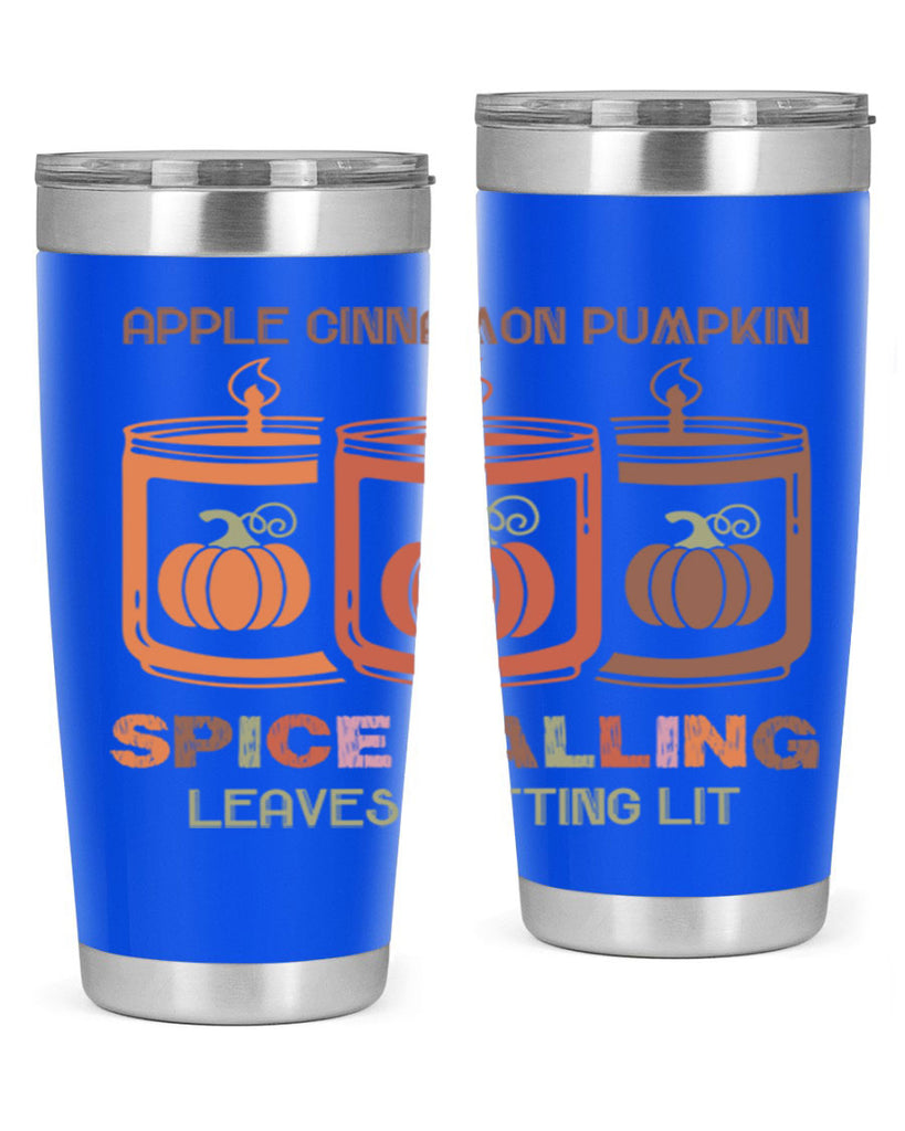 Apple Cinnamon Pumpkin Spice Falling Leaves Getting Lit 11#- fall- Tumbler