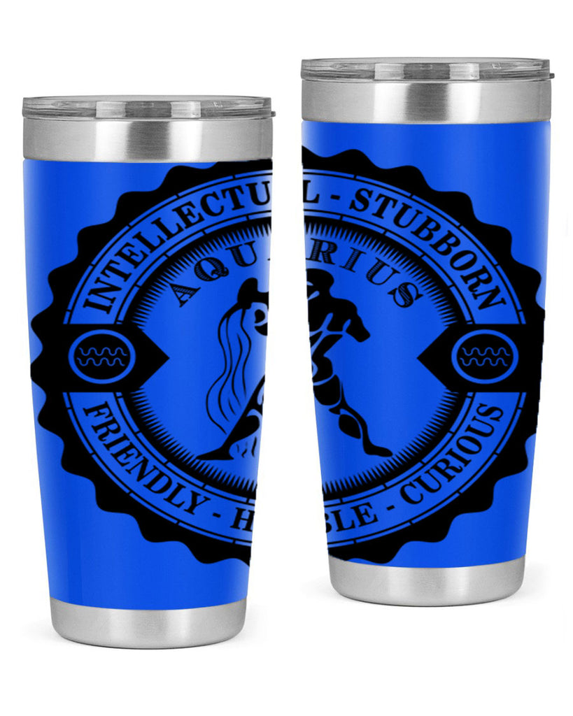 Aquarius balck 44#- zodiac- Tumbler