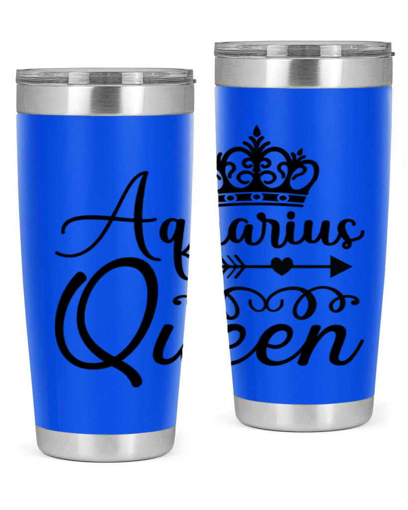 Aquarius queen 74#- zodiac- Tumbler