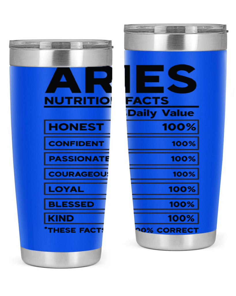 Aries Nutrition Facts 97#- zodiac- Tumbler