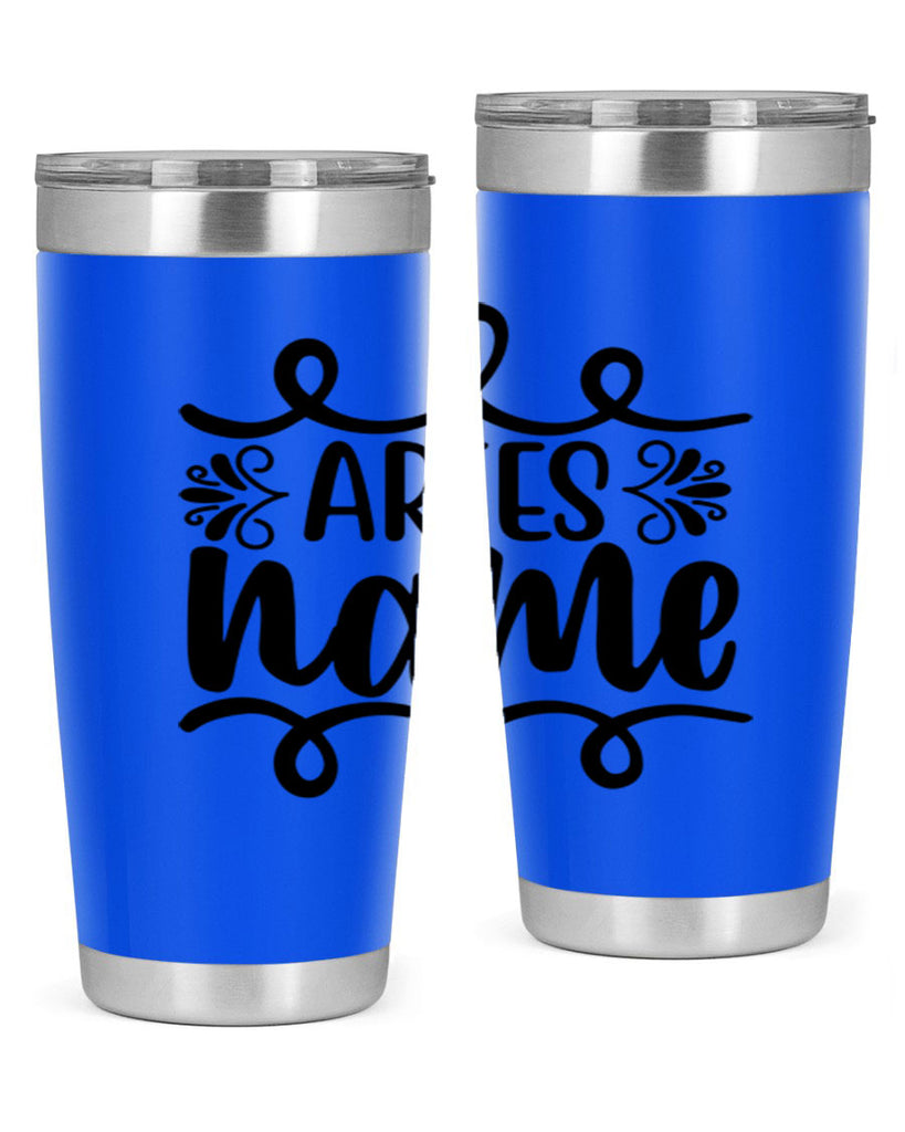 Ariesname 112#- zodiac- Tumbler