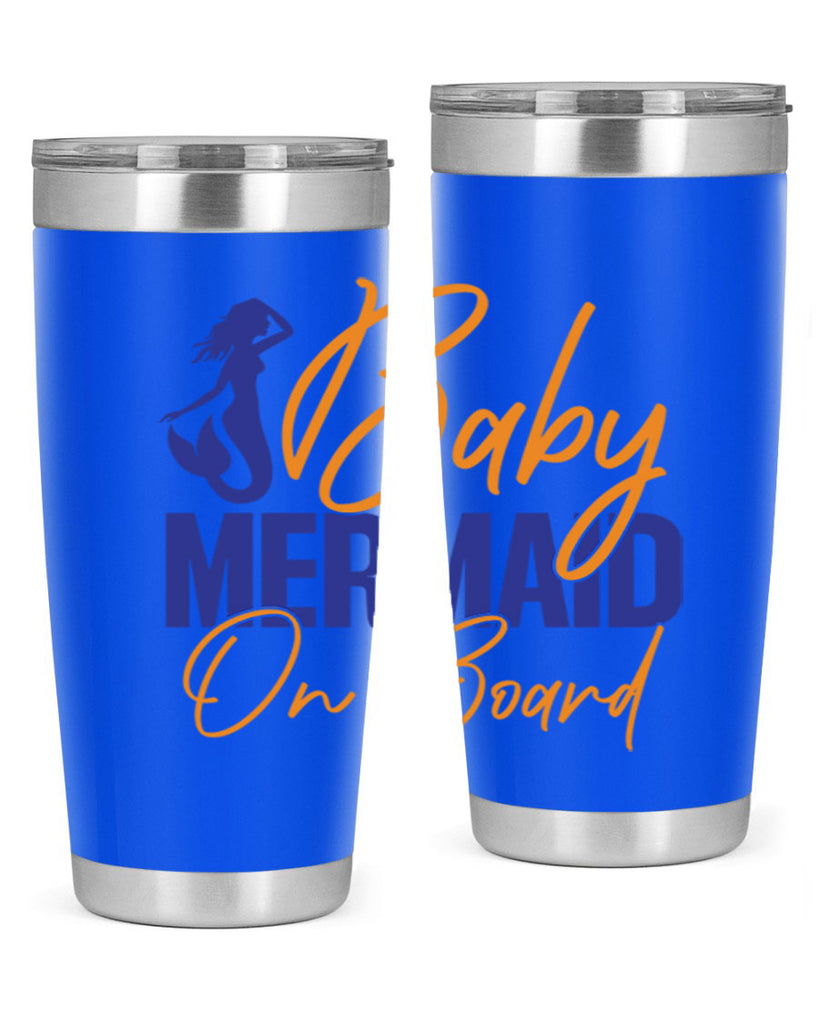 Baby Mermaid on Board 20#- mermaid- Tumbler