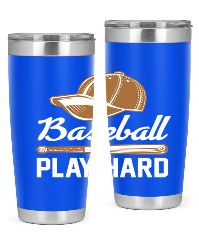 Baseball play 1444#- baseball- Tumbler