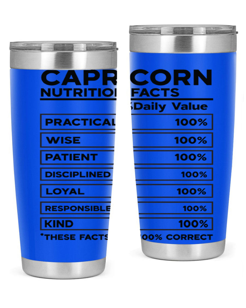 Capricorn Nutrition Facts 185#- zodiac- Tumbler