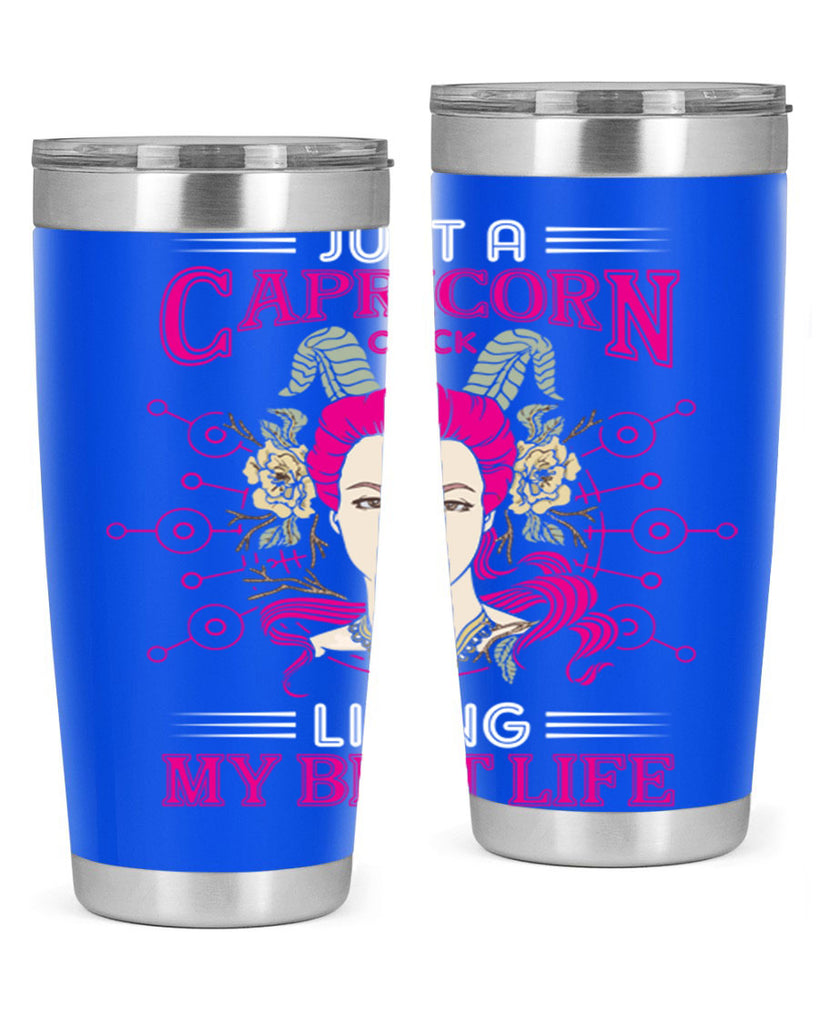 Capricorn chick 193#- zodiac- Tumbler