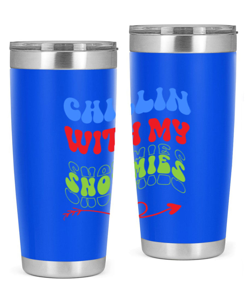 Chillin with my snowmies 42#- winter- Tumbler