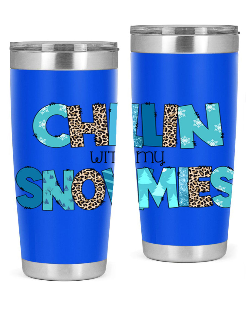 Chillin with my snowmies 43#- winter- Tumbler