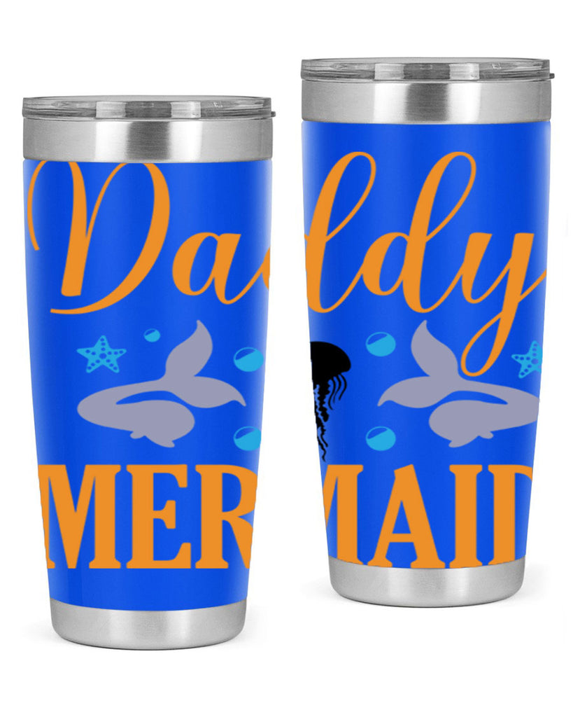 Daddy Mermaid Design 113#- mermaid- Tumbler