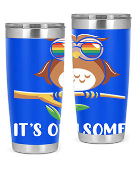 Funny Owl Gift Im Owlsome A TurtleRabbit 7#- owl- Tumblers