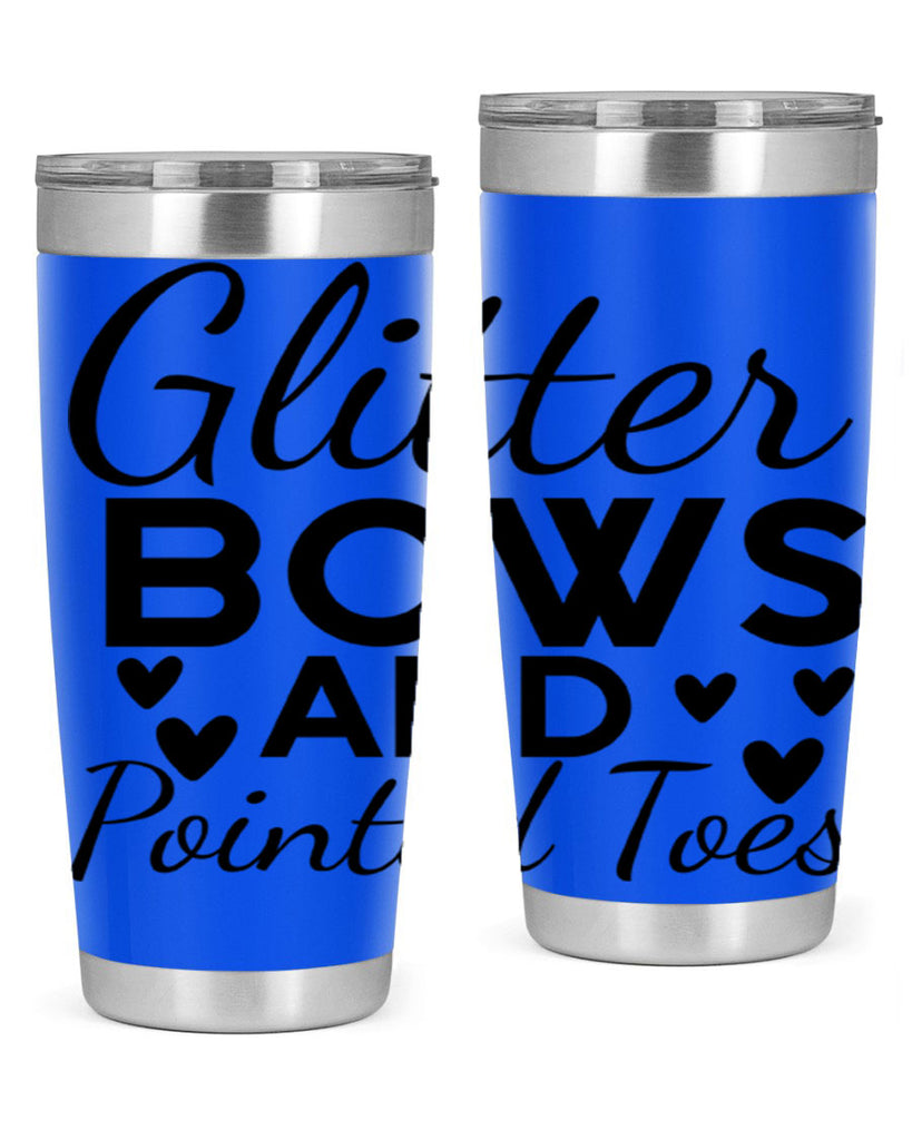 Glitter Bows and Pointed Toes 43#- ballet- Tumbler