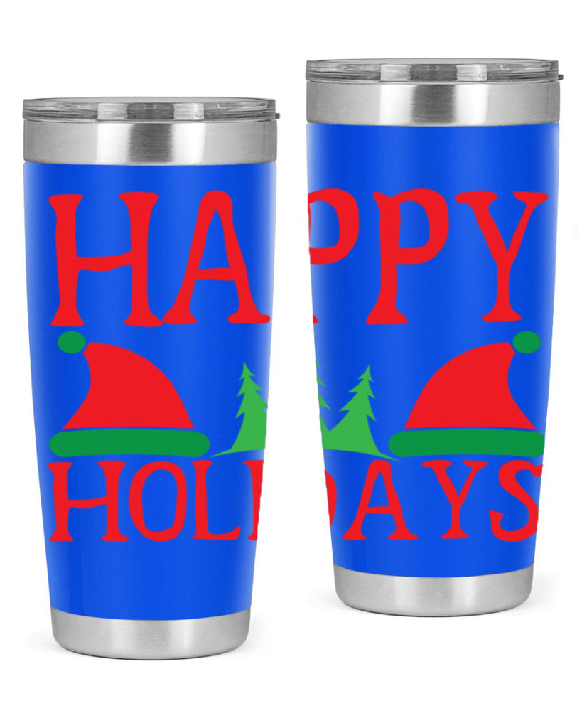 Happy Holidays 136#- winter- Tumbler