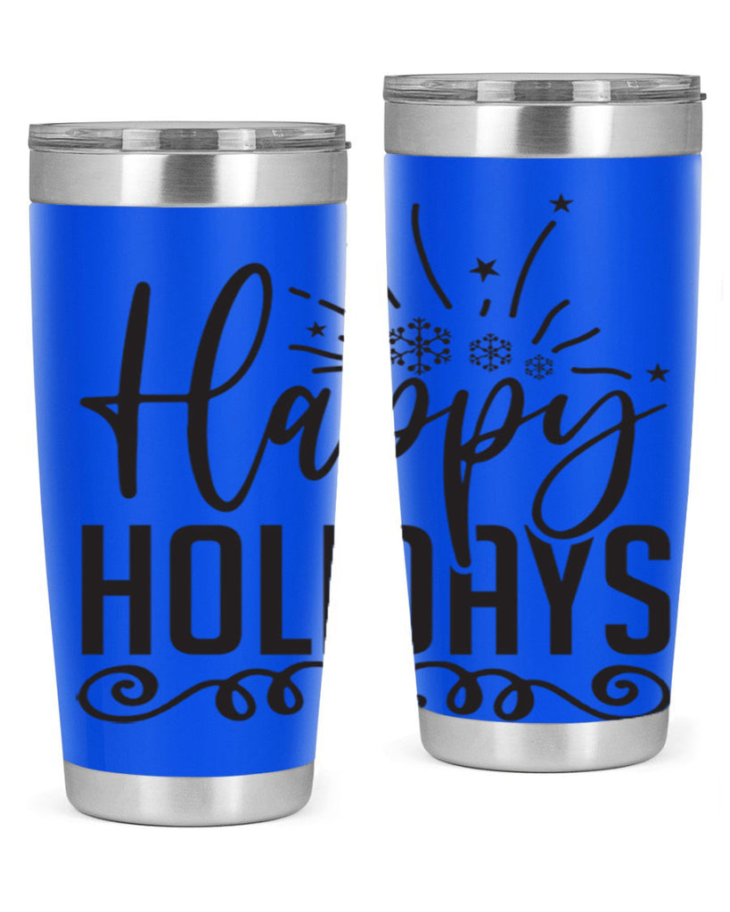 Happy holidays 137#- winter- Tumbler