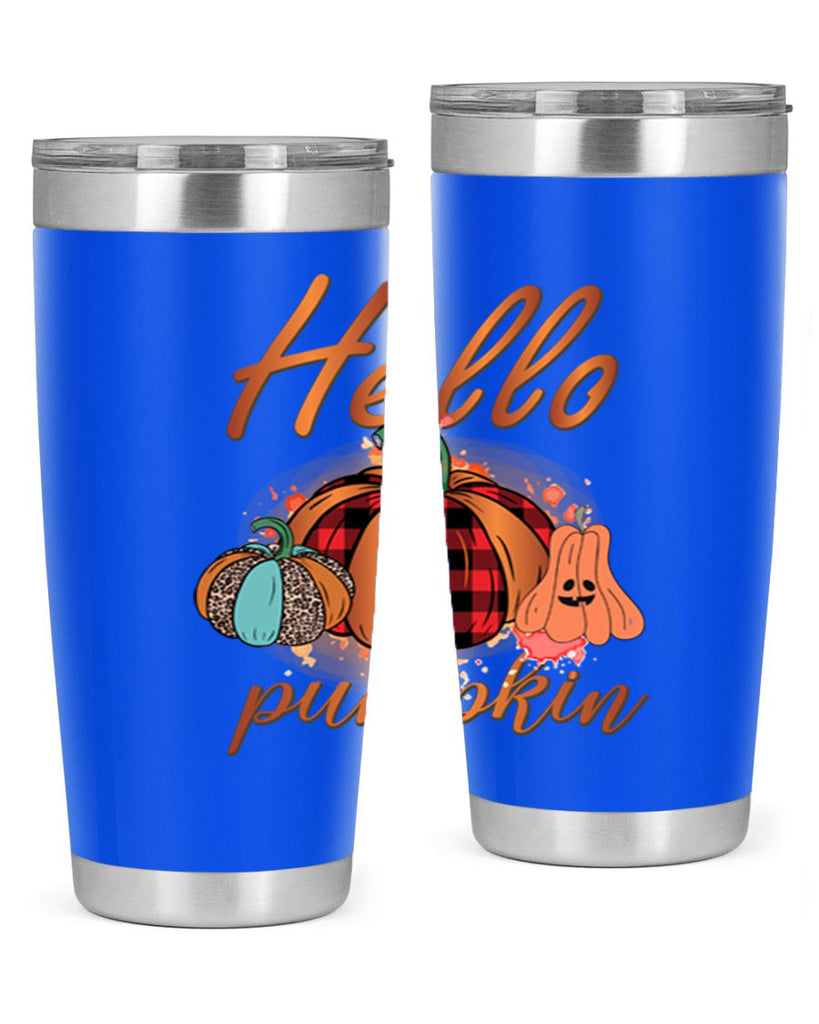 Hello Pumpkin 284#- fall- Tumbler