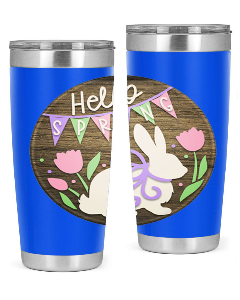Hello spring bunny Mockup190#- spring- Tumbler