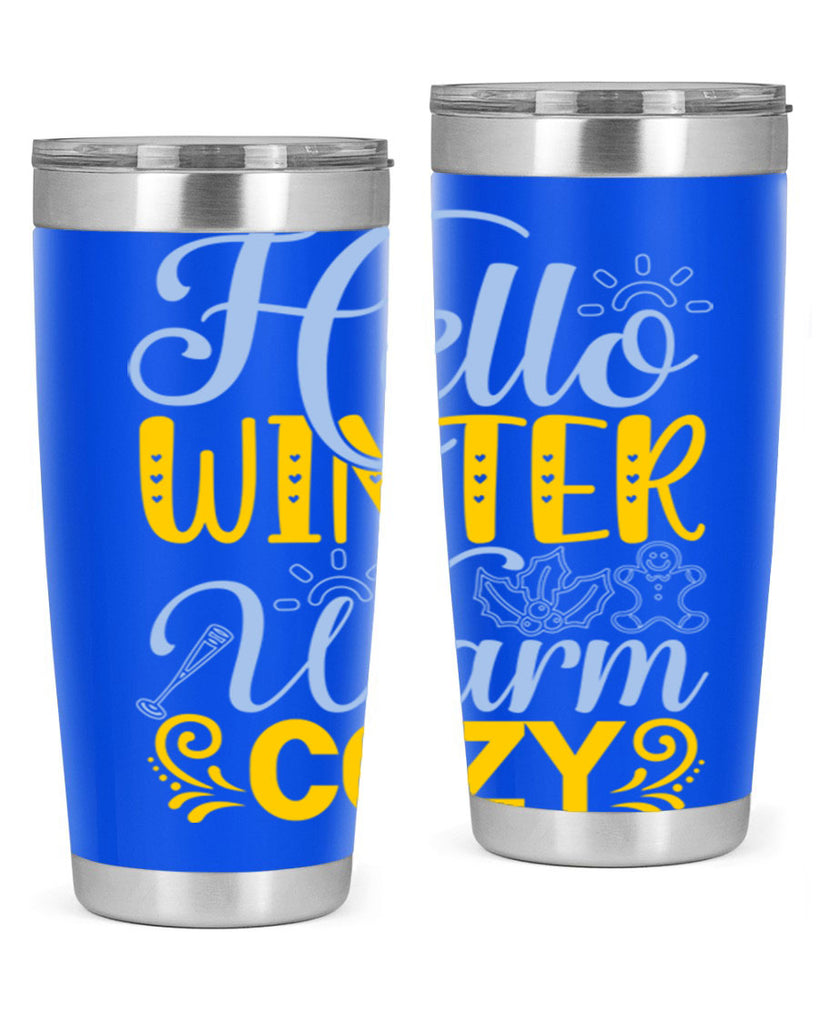 Hello winter warm cozy166#- winter- Tumbler
